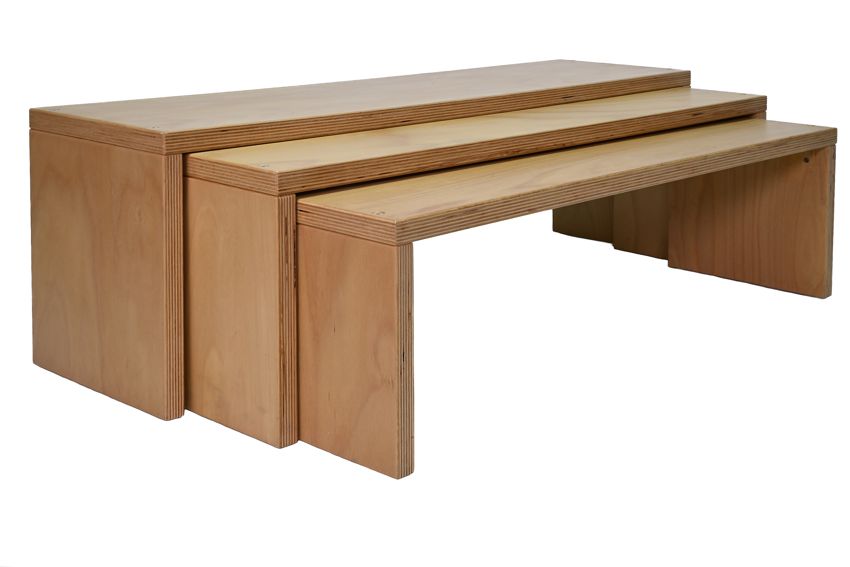 Sitzbänke Buche geölt 3er Set